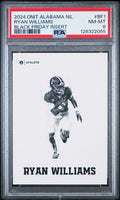 Ryan Williams 2024 Onit Athlete Whiteout #BF-1 - PSA 8