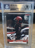 Joey Logano Signed 2009 Press Pass TTY  #101 Beckett BAS Slab