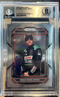 Signed Brad Keselowski 2023 Panini Prizm #71 BAS Beckett COA Slab
