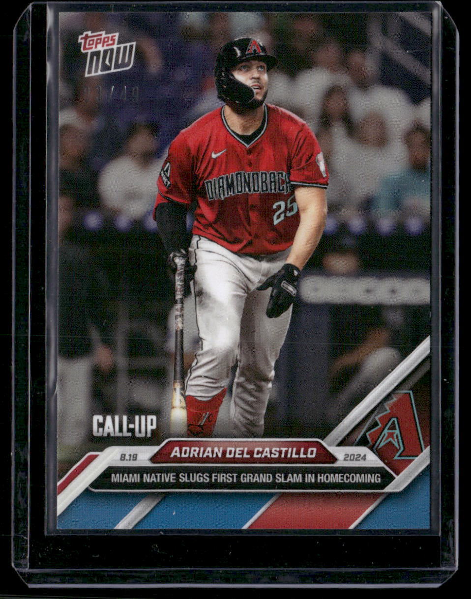 2024 Topps Now #569 Adrian Del Castillo Blue Parallel /49