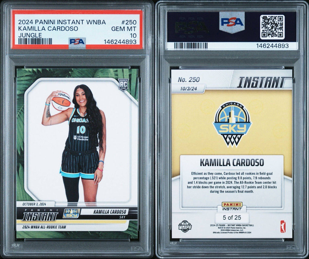 Kamilla Cardoso 2024 Panini Instant #250 Jungle /25 - PSA 10 Gem
