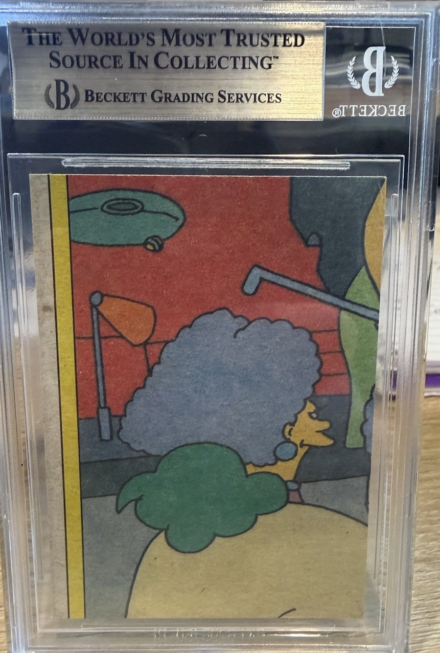 Dan Castellaneta 1990 Topps Autographed Homer Simpson Card - BAS Beckett Slab