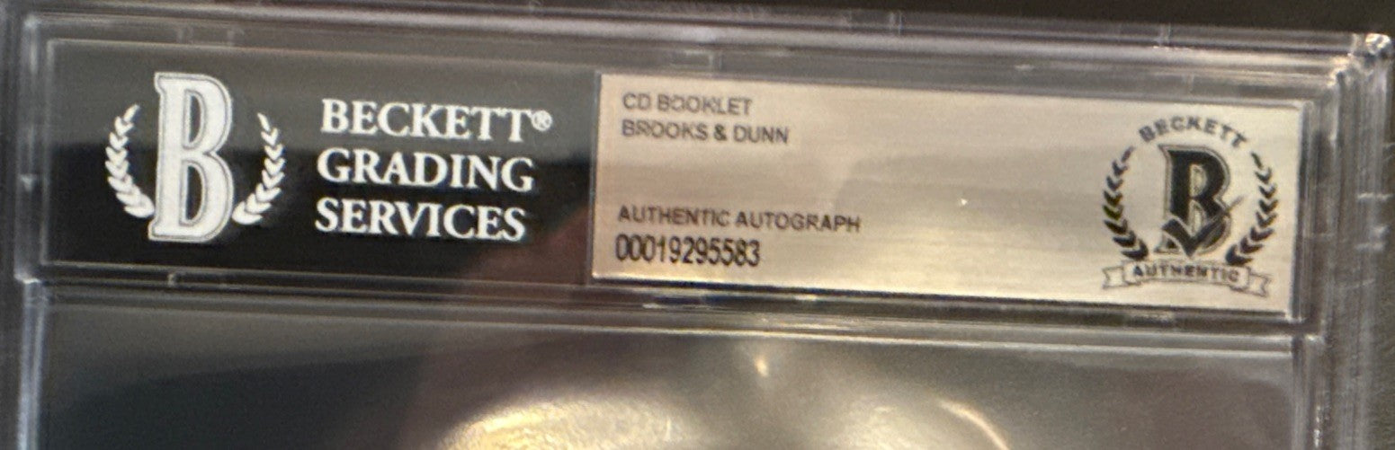 Brooks & Dunn SIGNED CD Booklet  “Reboot II” - Beckett BAS Encased Slab