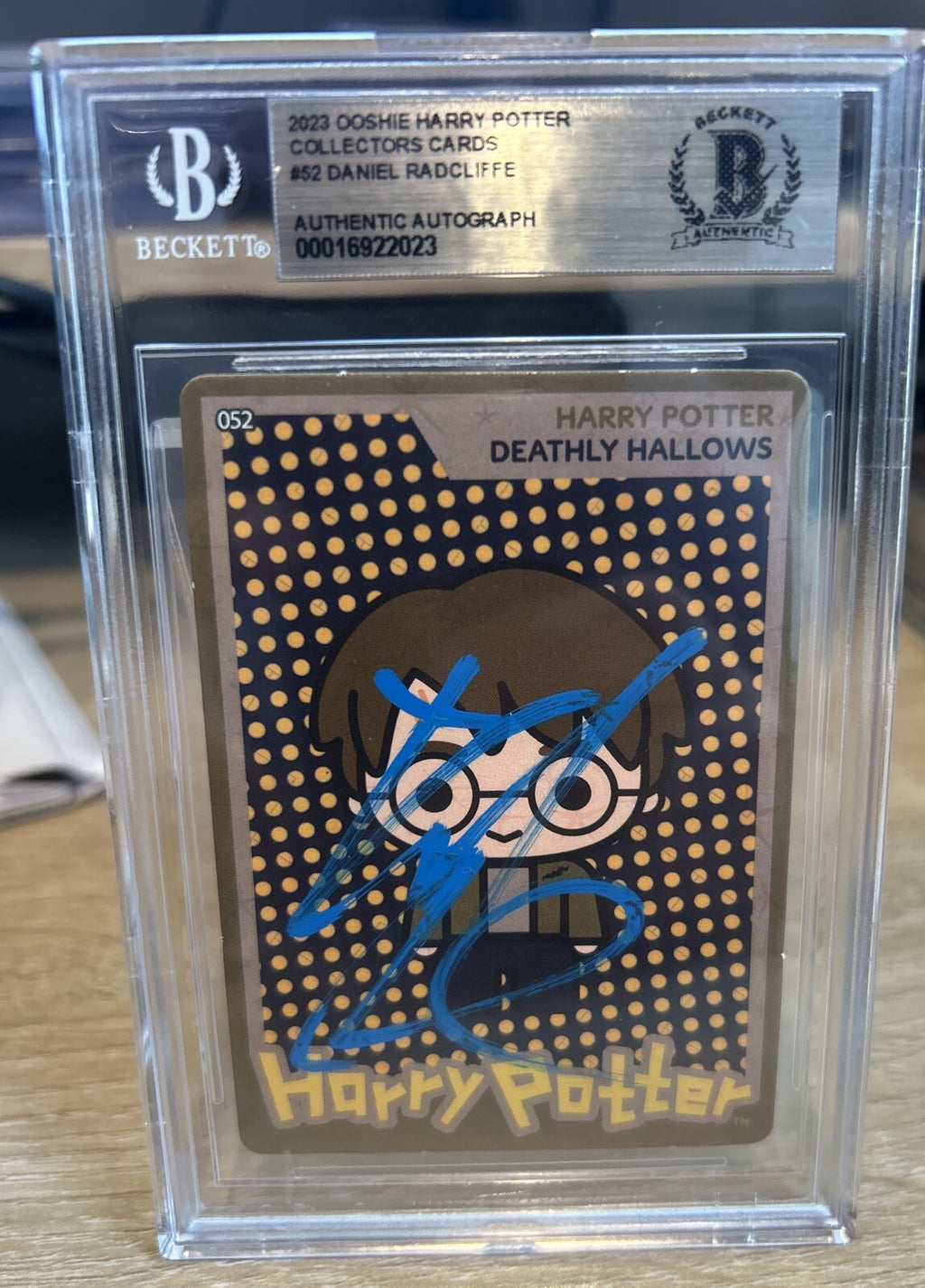 Daniel Radcliffe Signed 2023 Ooshie Harry Potter Collectors Cards #52 BAS Slab