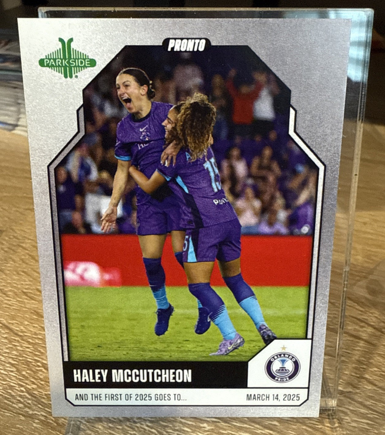 Haley McCutcheon 2025 PARKSIDE NWSL PRONTO Silver #d /10 -  PRONTO-2