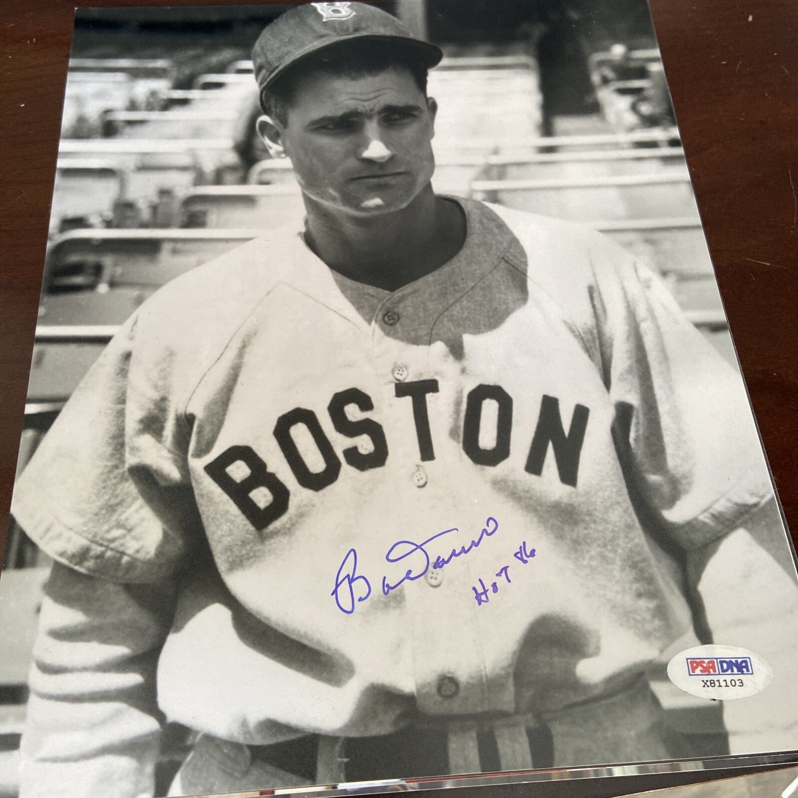 Bob Doerr Red Sox Signed 8x10 Photo Autograph Auto PSA/DNA