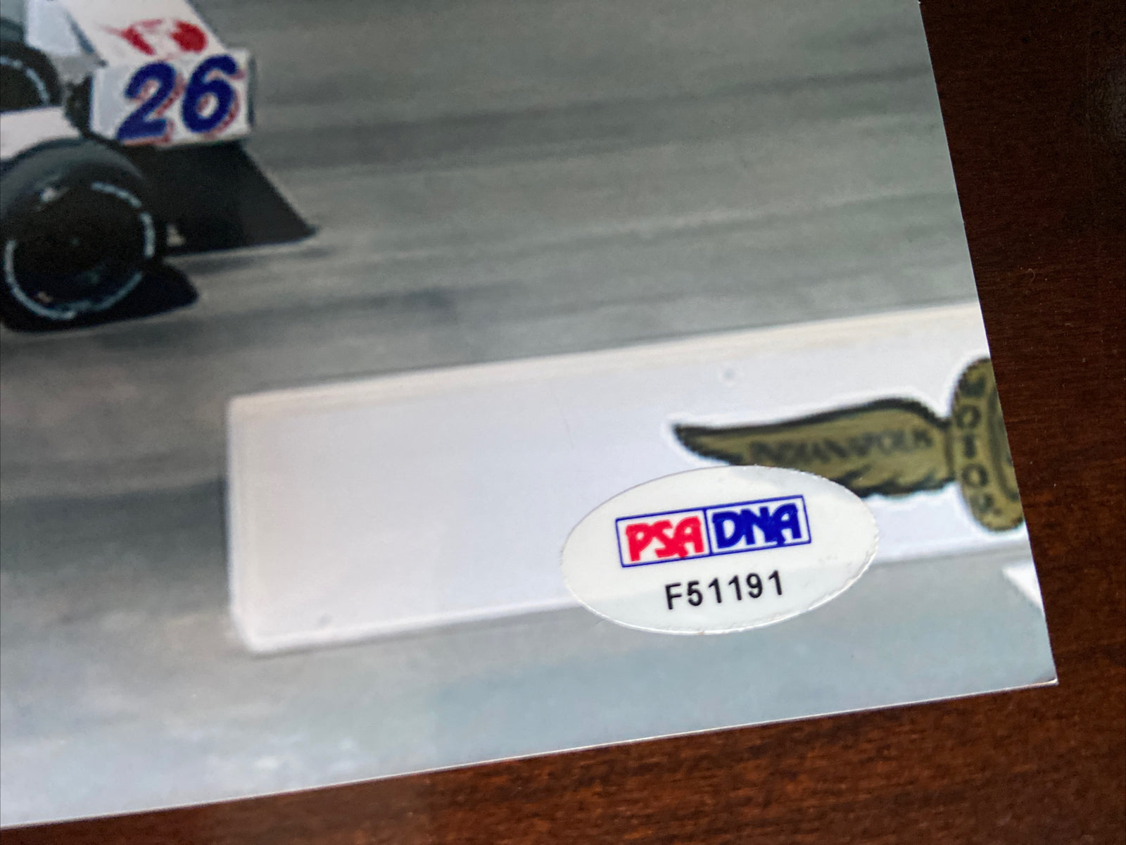 MICHAEL ANDRETTI & MARCO ANDRETTI SIGNED 8x10 Photo PSA/DNA COA