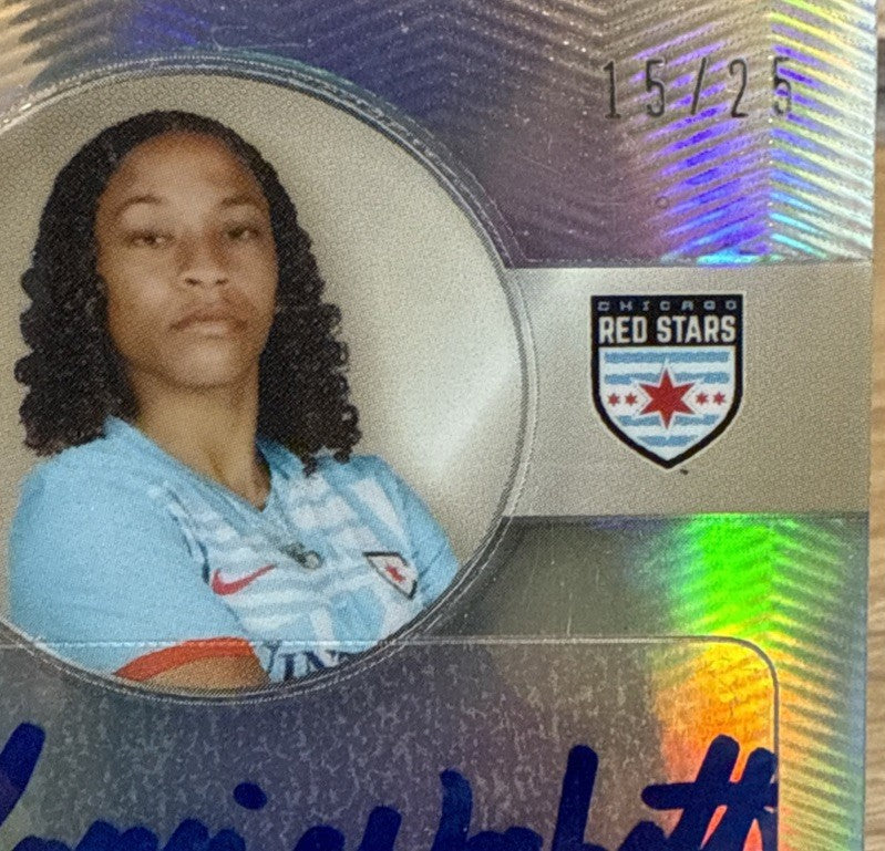 Leilanni New Beth 2024 PARKSIDE PACIFIC NWSL AUTO GAME WORN RELIC  15/25