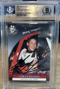 Joey Logano Signed 2009 Press Pass Blue Parallel TTY  #104 Beckett BAS Slab
