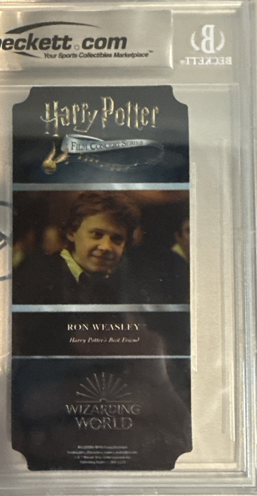 Signed Daniel Radcliffe - Harry Potter Film Concert Series Lenticular Ticket BAS