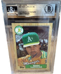 Tony LaRussa Signed 1987 Topps #68 - Beckett BAS Encased Auto