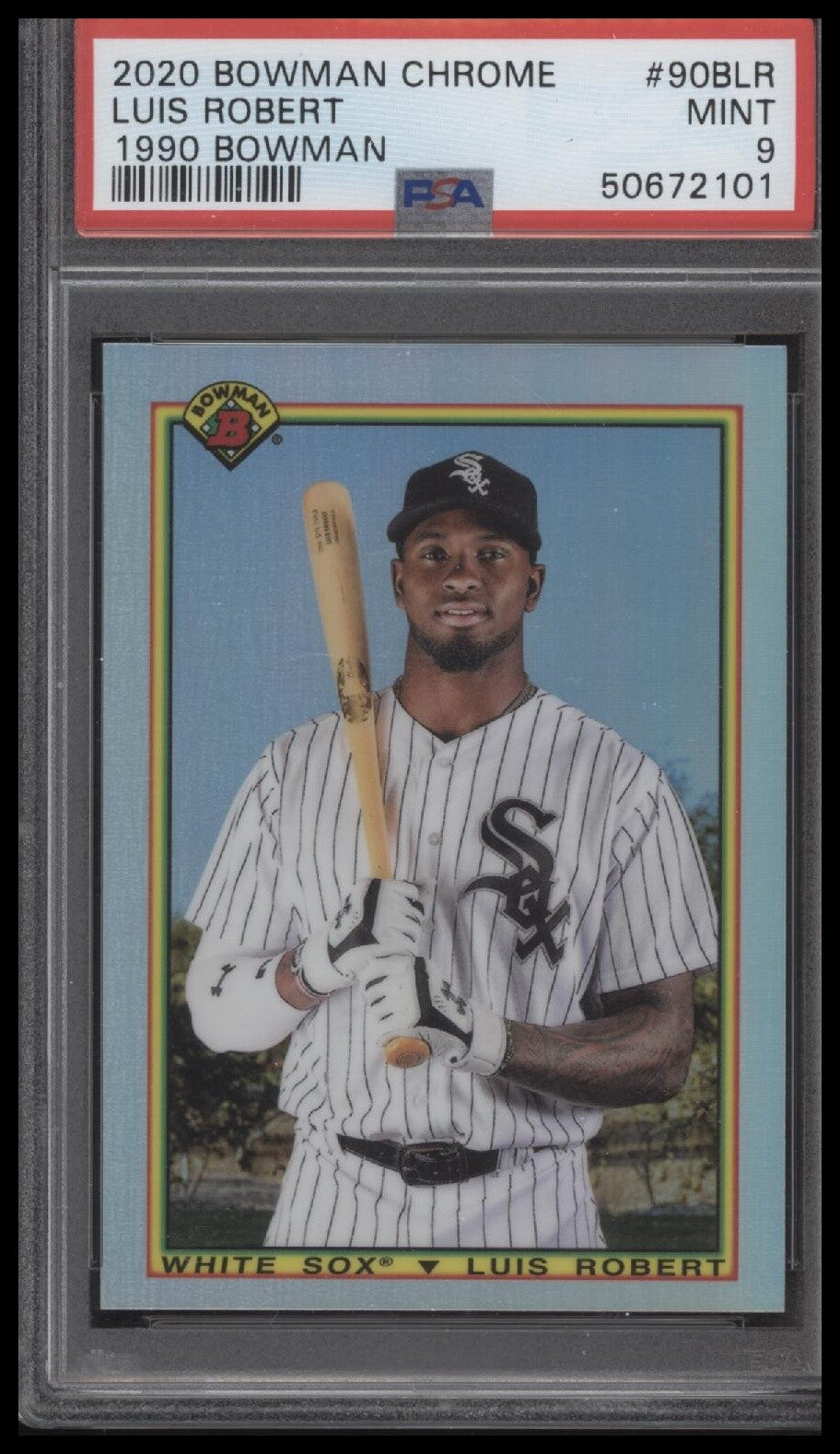 2020 Bowman Chrome 1990 Bowman #90BLR Luis Robert 1990 Bowman PSA 9