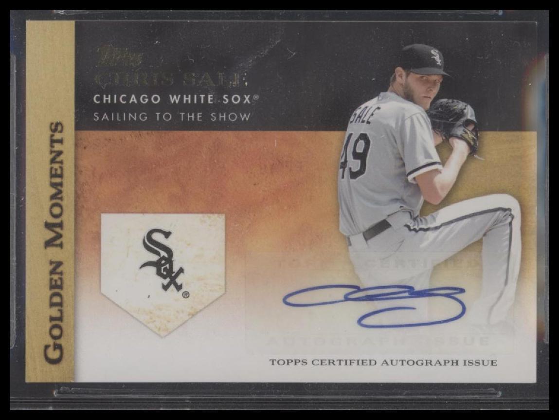 2012 Topps #GMA-CS Chris Sale Golden Moments Autographs BAS Slab