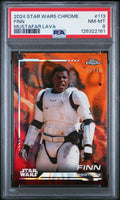 2024 Topps Chrome Star Wars Finn- Mustafar Lava #d /10 PSA 8