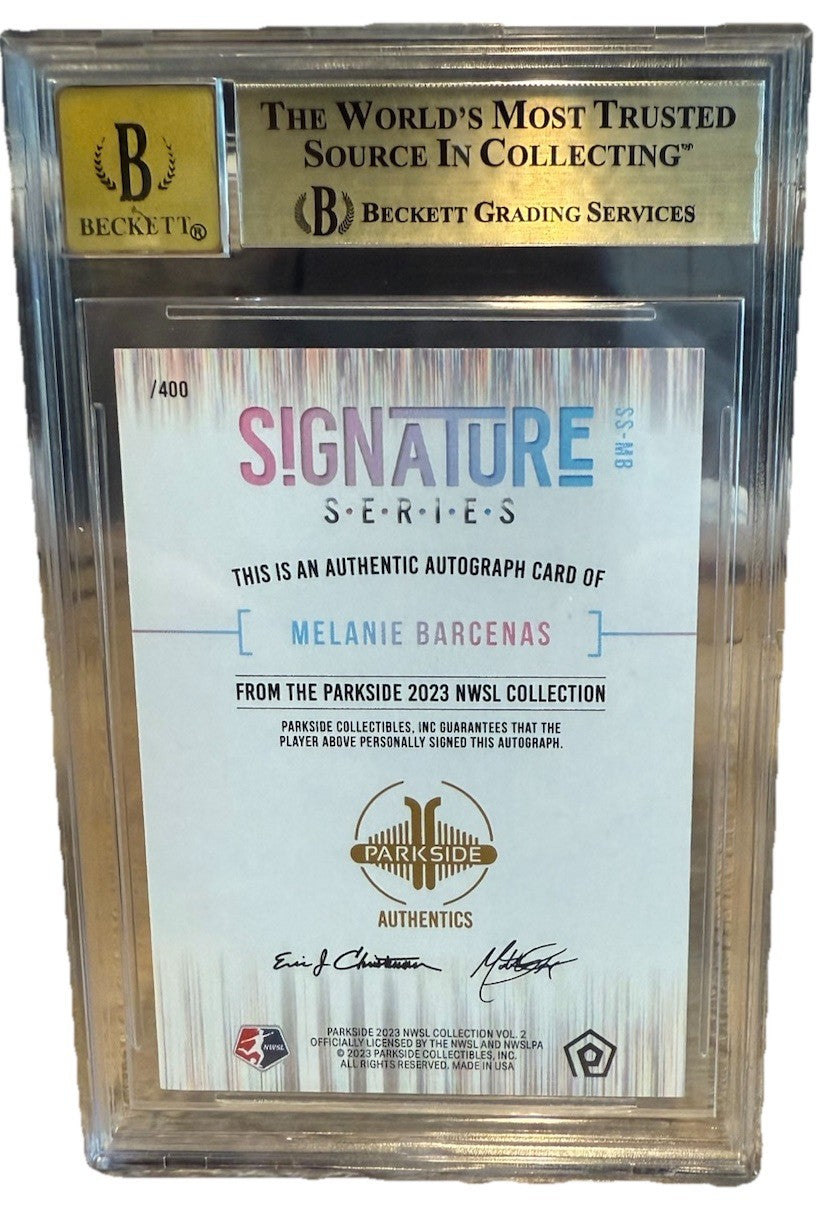 BGS 9.5 Gem Mint 2023 Parkside NWSL Signature Series Auto MELANIE BARCENAS /400