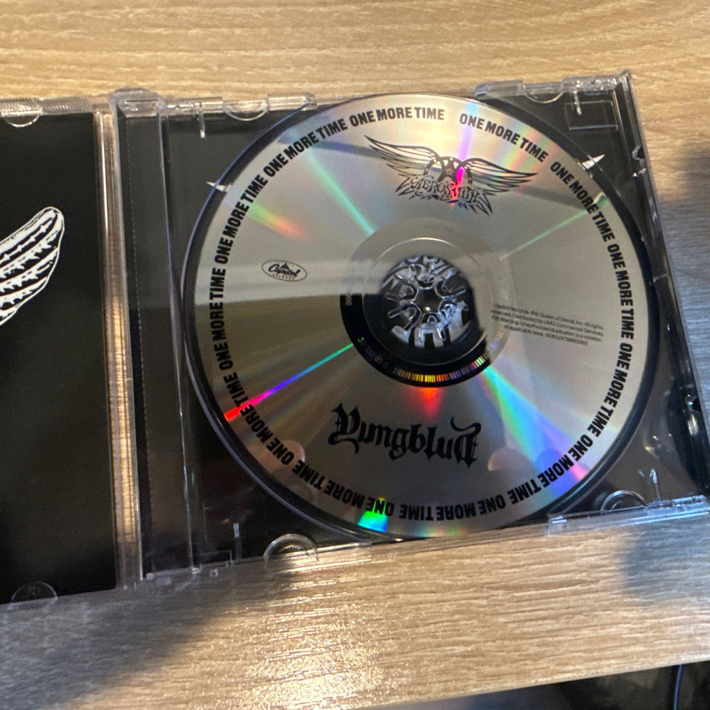 YUNGBLUD autographed signed CD booklet With CD WIth Aerosmith “One More Time”