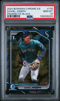 2024 Bowman Chrome Sapphire Black /10 #176 Dawel Joseph 1st Prospects PSA 10 Gem
