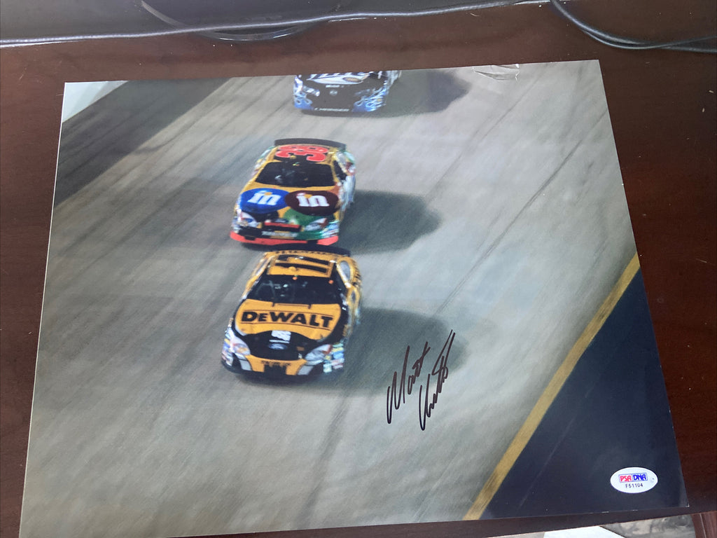 MATT KENSETH SIGNED 11x14 PHOTO NASCAR CHAMP RACE PSA/DNA COA