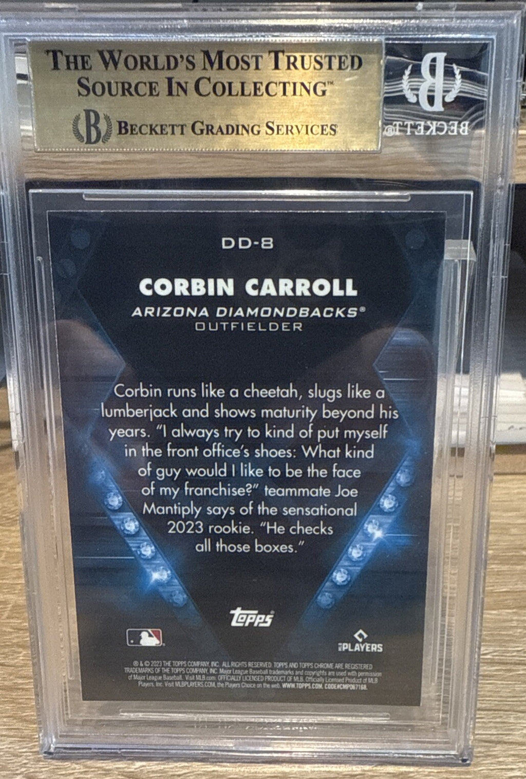 2023 Topps Chrome Update Corbin Carroll Diamond Dominance BGS 9.5 Gem MT #DD8
