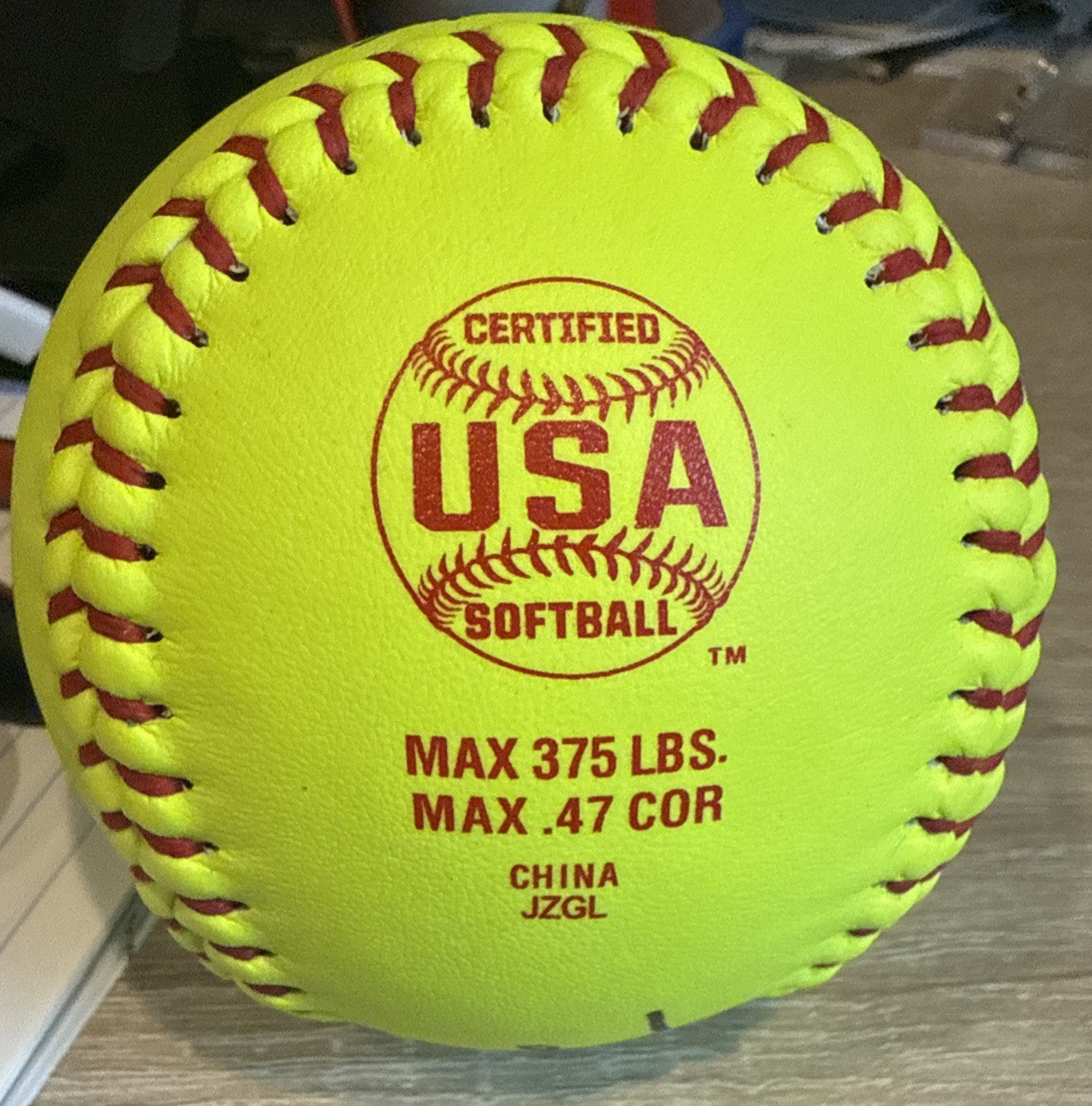 Jennie Finch Team USA Signed Yellow Softball