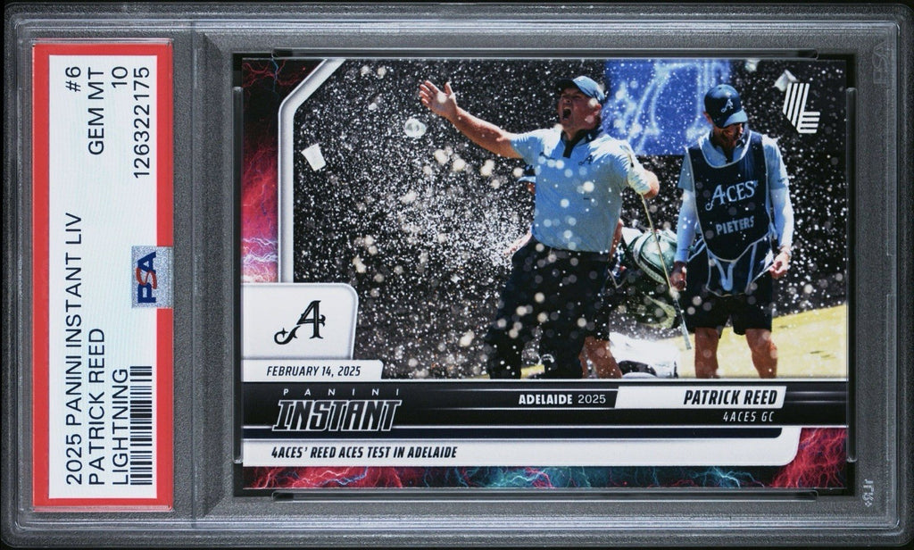 2025 PANINI INSTANT LIV GOLF #6 - Patrick Reed Lightning #d /5 - PSA 10 Gem