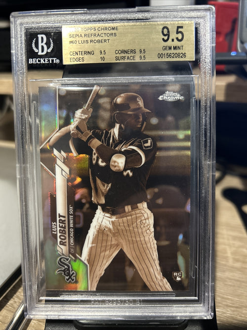 2020 Topps Chrome Sepia Refractor LUIS ROBERT Rookie RC GEM MINT BGS 9.5 subgrds