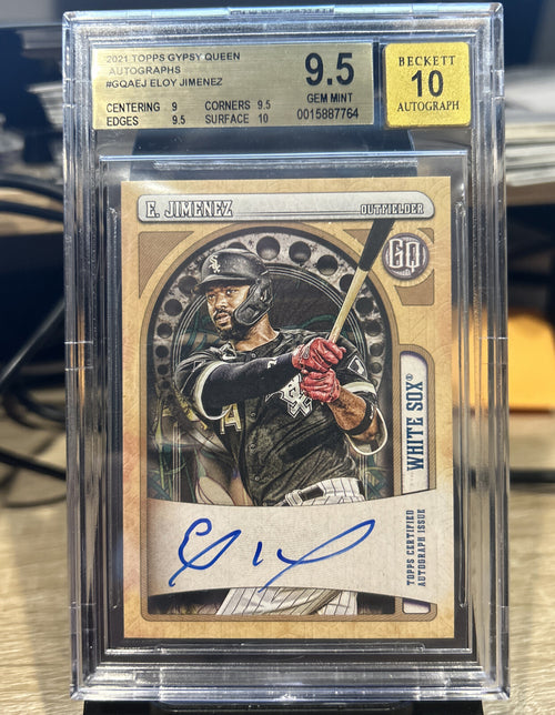 2021 Topps Gypsy Queen Autographs #GQAEJ Eloy Jimenez BGS 9.5 Gem Mint Auto 10