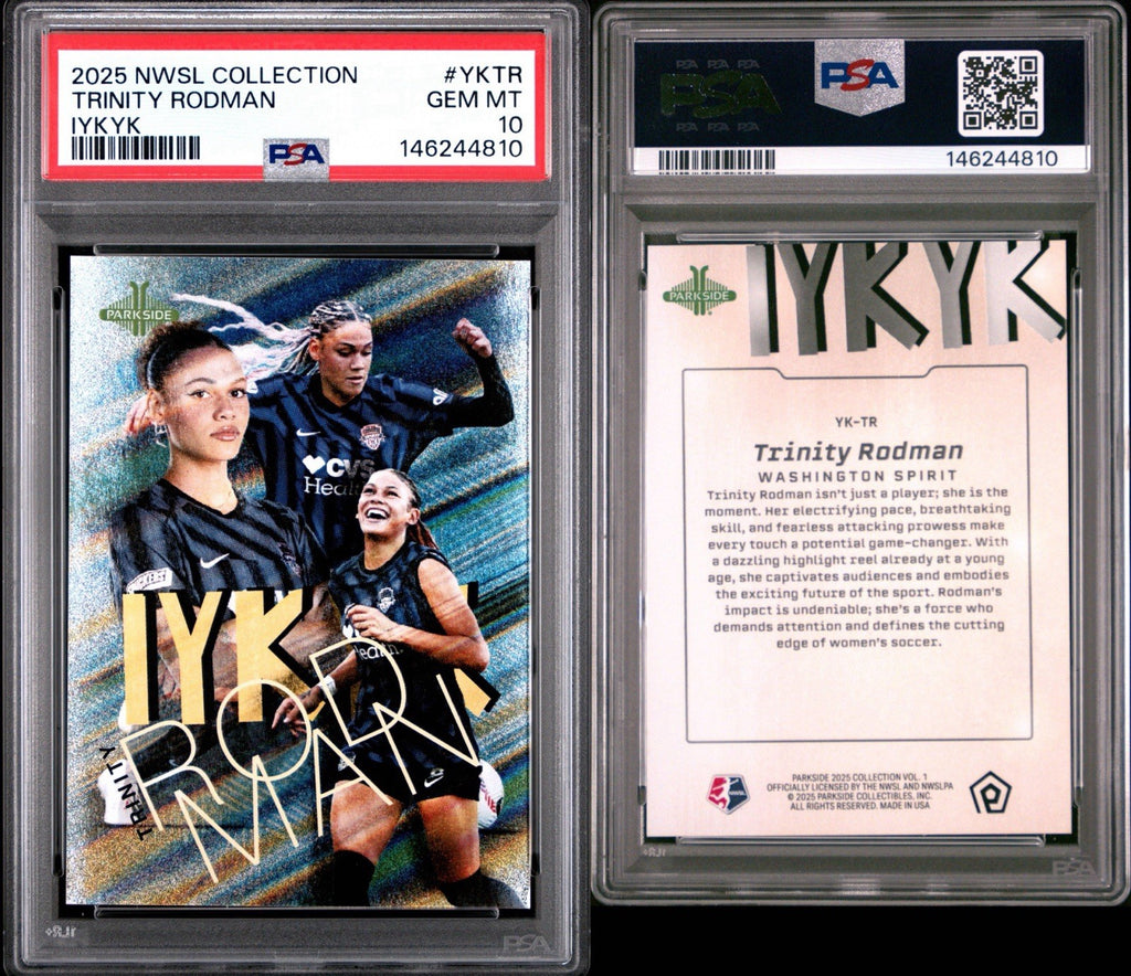 Trinity Rodman - 2025 Parkside NWSL  - IYKYK - PSA 10 Gem