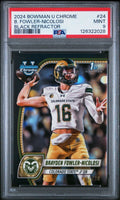 2024 BOWMAN U CHROME PROSPECT BRAYDEN FOWLER-NICOLOSI Black Refractor /10 PSA 9