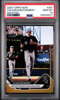 2025 Topps Now Call-Up Gold Foil #d /50 Colson Montgomery #387 PSA 10 Gem