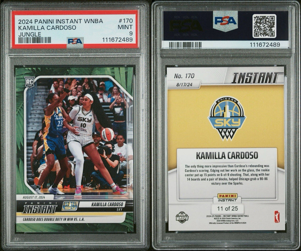 Kamilla Cardoso 2024 Panini Instant #170 Jungle /25 - PSA 9 Mint