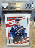 Signed 2022 Donruss #104 William Byron - Beckett BAS Slab