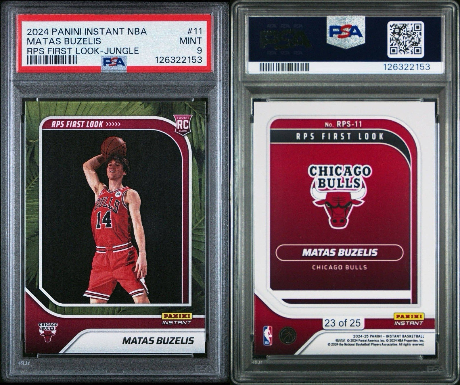 2024 Panini Instant - MATAS BUZELIS  RPS FIRST LOOK JUNGLE  /25 #11 PSA 9