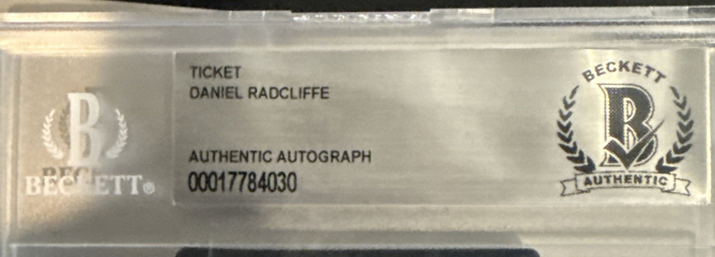 Signed Daniel Radcliffe - Harry Potter Film Concert Series Lenticular Ticket BAS