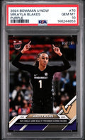 2024-25 Bowman U Now Purple /25 - Mikayla Blakes #70 PSA 10 Gem