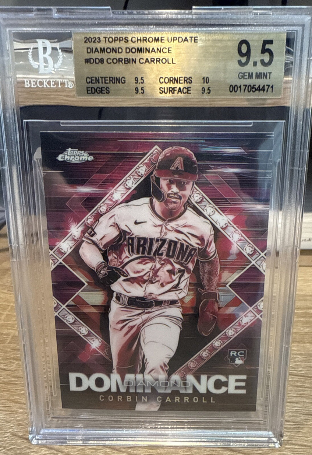 2023 Topps Chrome Update Corbin Carroll Diamond Dominance BGS 9.5 Gem MT #DD8
