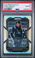 2023 Panini Prizm #9 Hailie Deegan Silver Prizm Signatures - PSA 8