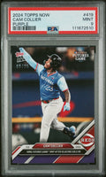 Cam Collier 2024 Futures Game MVP - 2024 MLB TOPPS NOW Card Purple /25 - PSA 9