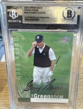 Signed Gary Player 2001 Upper Deck Green Room #GR19 - Beckett BAS Slab