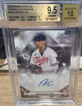 BGS 9.5 Auto 10 - 2023 Bowman Sterling BROOKS LEE RC Prospect Auto #PABL Twins
