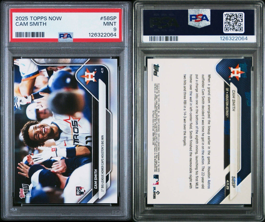 2025 Topps Now Cam Smith #58SP RC Rookie SP - PSA 9