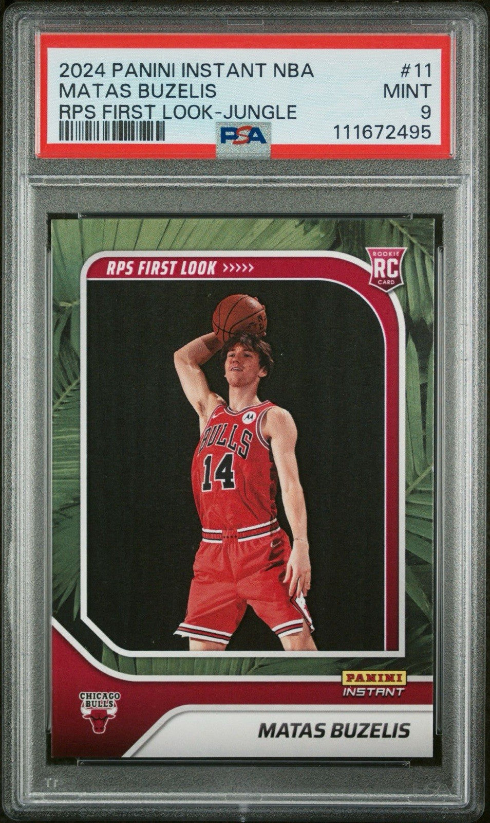 2024 Panini Instant - MATAS BUZELIS  RPS FIRST LOOK JUNGLE  /25 #11 PSA 9