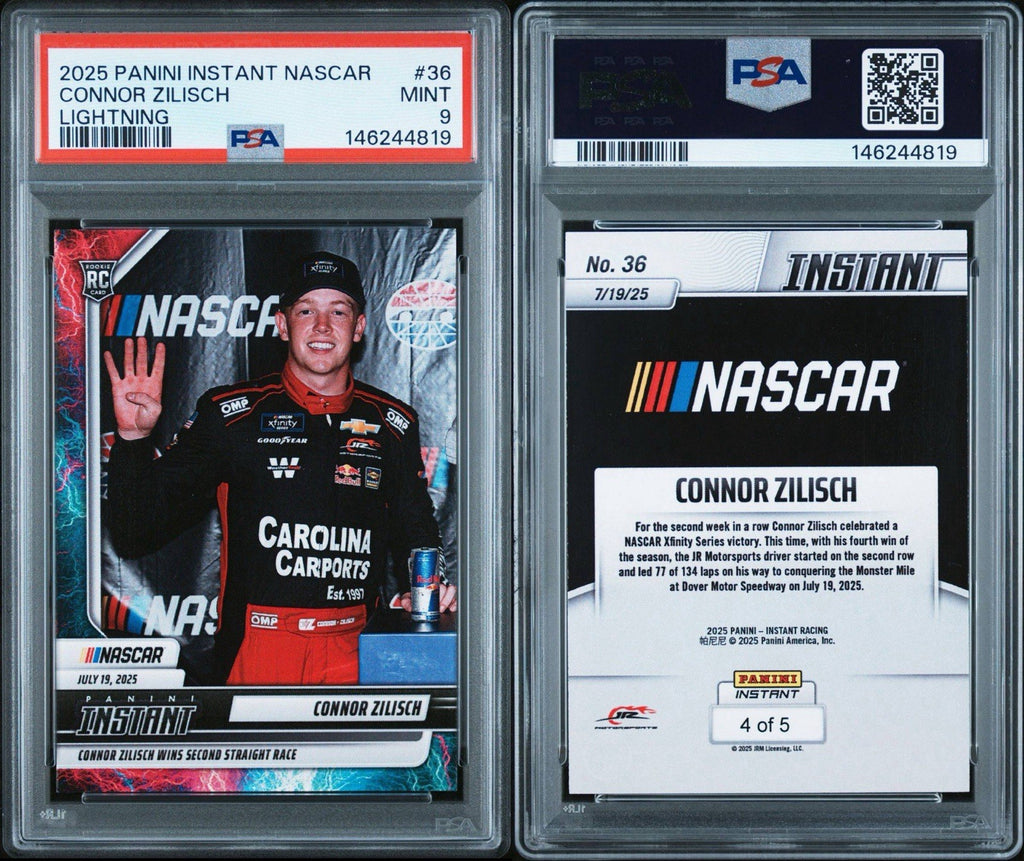 2025 Panini Instant #36 Connor Zilisch Lightning /5 PSA 9 Mint