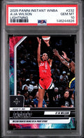 2025 Panini Instant WNBA A’Ja Wilson #232 Lightning /5 PSA 10 Gem