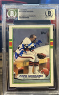 HOF Ozzie Newsome 1989 Topps #151 AUTOGRAPHED CARD BECKETT BAS AUTHENTICATION