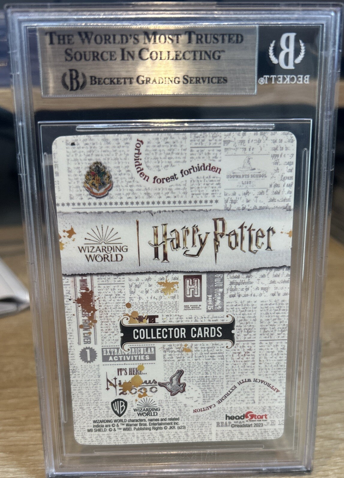 Daniel Radcliffe Signed 2023 Ooshie Harry Potter Collectors Cards #50 BAS Slab