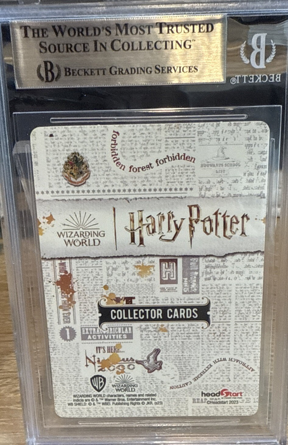 Daniel Radcliffe Signed 2023 Ooshie Harry Potter Collectors Foil #60 BAS Slab