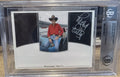 Signed Richard Petty Custom Trading Card NASCAR Beckett BAS Slab
