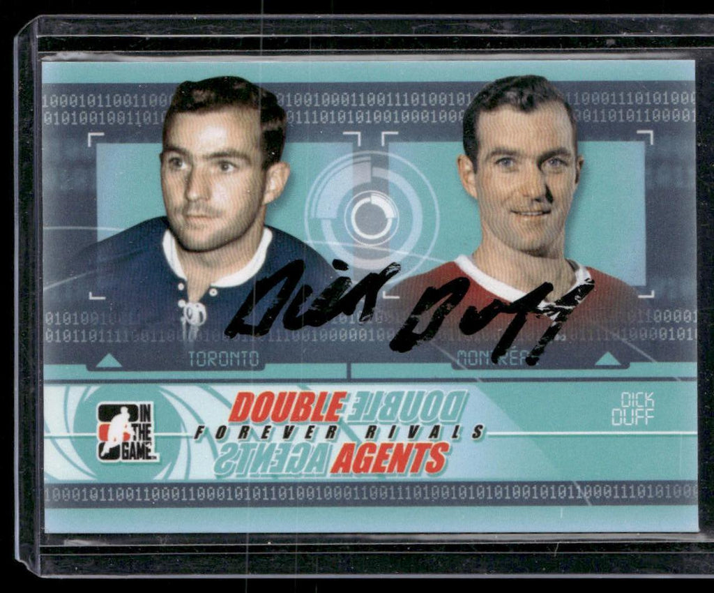 2012-13 In The Game Forever Rivals #DAG-02 Dick Duff Double Agents IP Auto