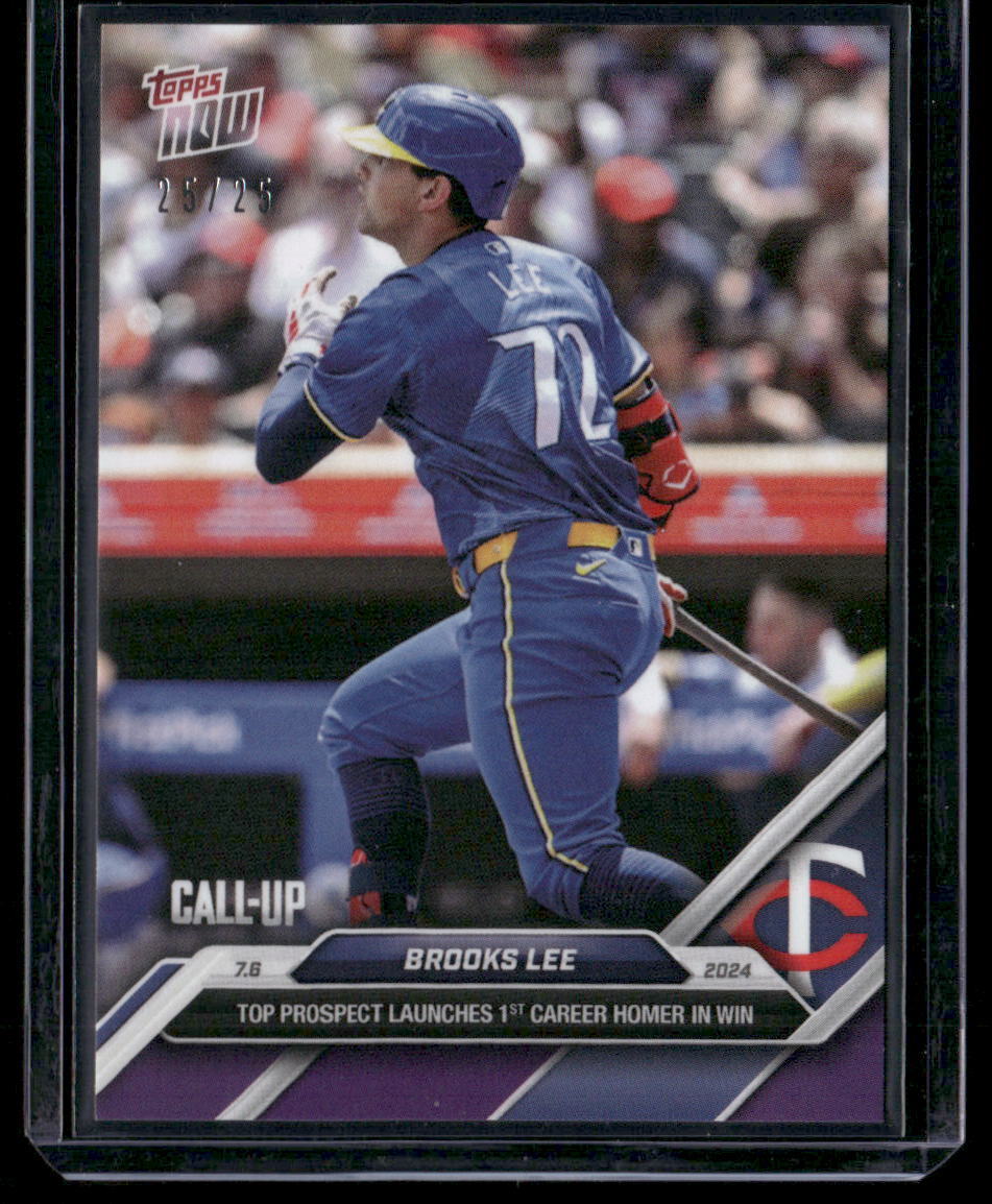 2024 Topps Now #390 Brooks Lee Purple